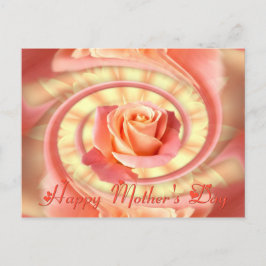 Cartão Postal quadro giratório de rosa