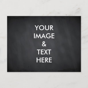 Cartão Postal Quadro negro personalizado personalizado seu própr