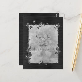 Cartão Postal Quadro Preto Brilhante Elegante Espelhado Salve a 