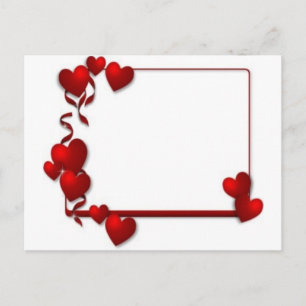 Cartão Postal quadro vermelho - personalizável