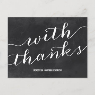 Cartão Postal Quadro Whimsic Obrigado