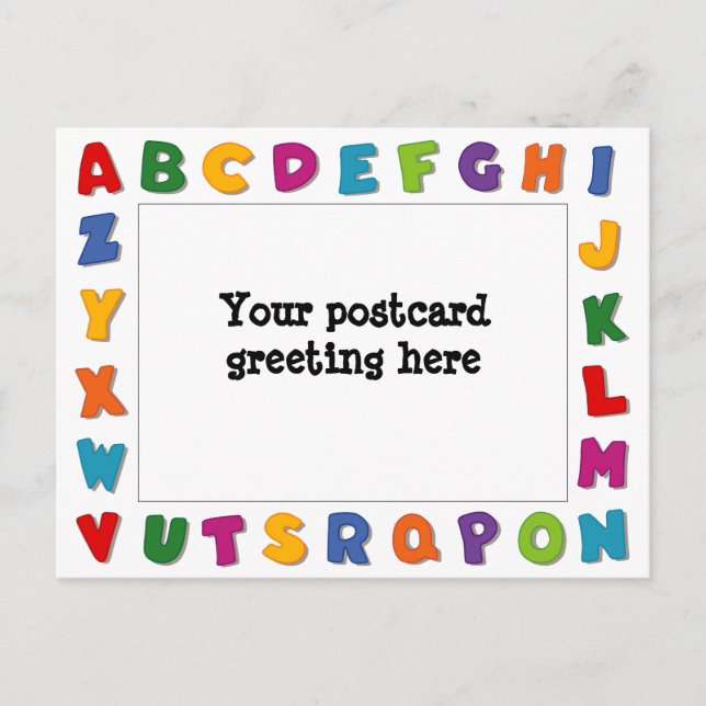 Cartão Postal Quadros de Cartas (Frente)