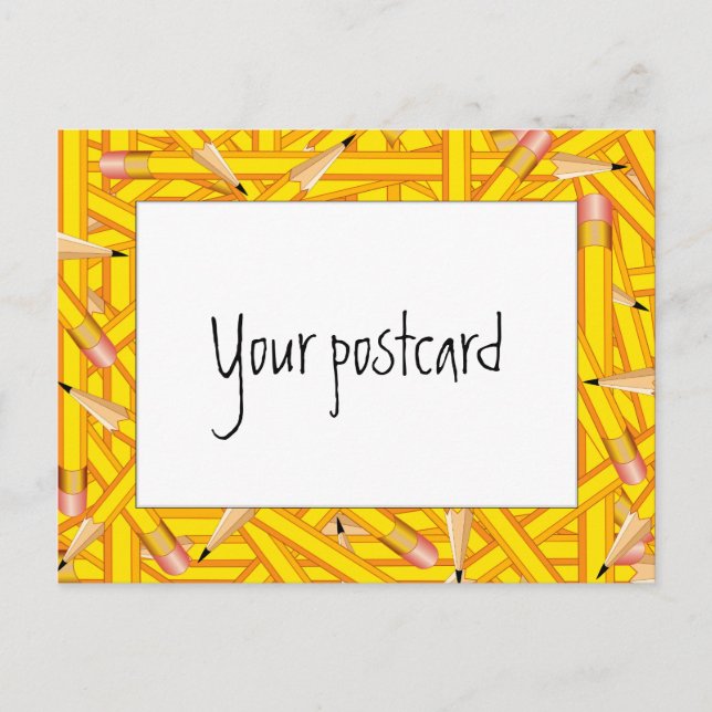 Cartão Postal Quadros de Lápis (Frente)