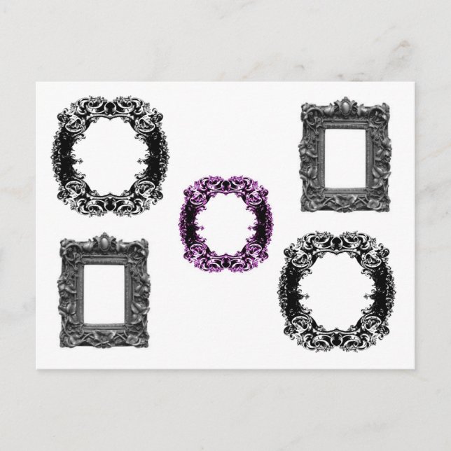 Cartão Postal Quadros góticos (Frente)