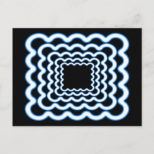 Cartão Postal Quadros Wavy (Frente)