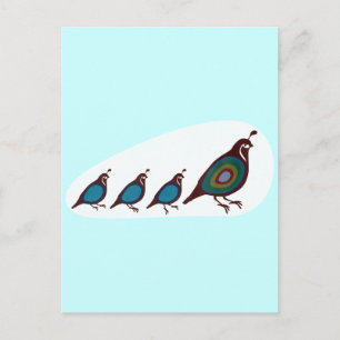 Cartão Postal Quail