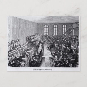 Cartão Postal Quaker Meeting, Filadélfia