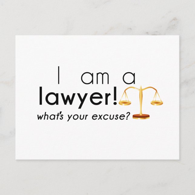 Cartão Postal qual é a sua desculpa? (Frente)