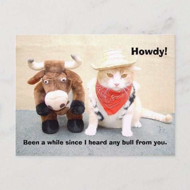 Cartão Postal Qual é o último touro? (Frente)