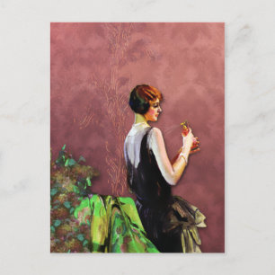 Cartão Postal Qualida, forma do 1920 no verde e aumentou