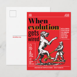 Cartão Postal Quando a evolução é ligada, os Great Danes estão e
