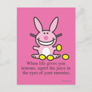 Cartão Postal Quando a vida te dá limões