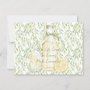 Cartão Postal Quando A Vida Te Dá Limões Fazem Limonada