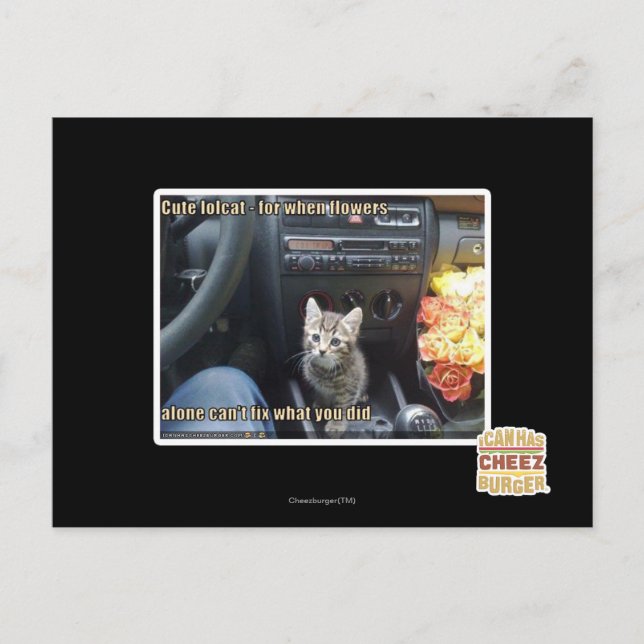 Cartão Postal Quando as flores não bastam (Frente)