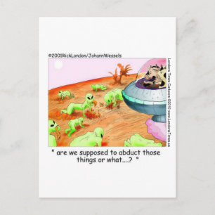 Cartão Postal Quando As Vacas Funcionam No Espaço Engraçado Ofer