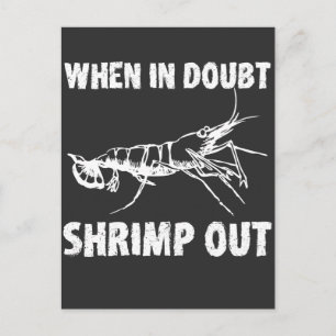 Cartão Postal Quando em Dúvida Shrimp sai Engraçado Jiu Jitsu