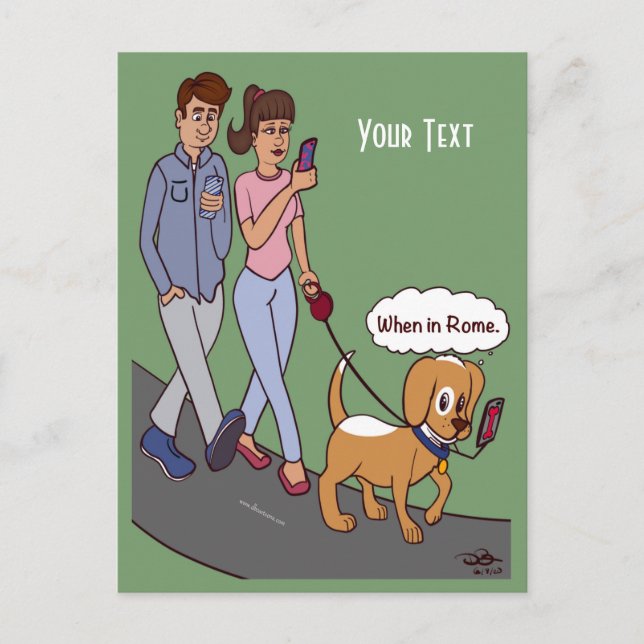 Cartão Postal Quando em Roma (Frente)