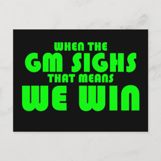 Cartão Postal Quando o GM suspira