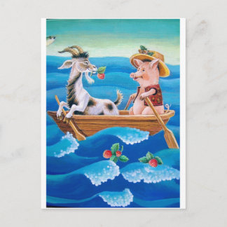 Cartão Postal "Quantos morangos crescem no mar?"