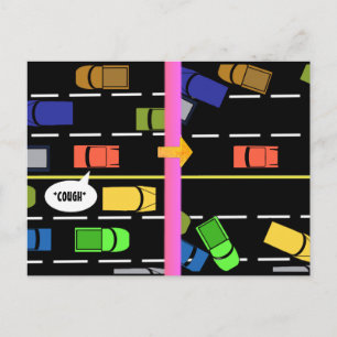 Cartão Postal QUARANTINA COUGH AVOIDEZ por Slipperywindow