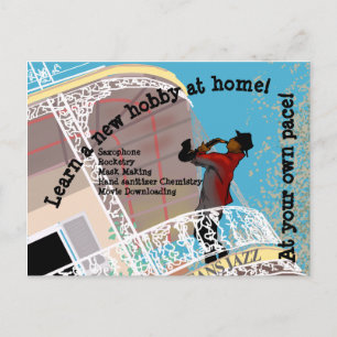 Cartão Postal QUARANTINA HOBBIES por Slipperywindow