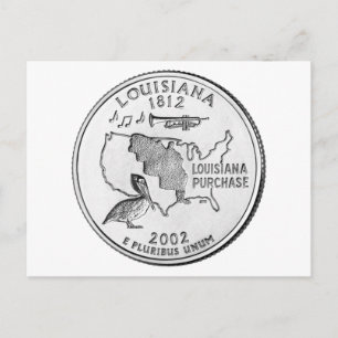 Cartão Postal Quarter do estado da Louisiana