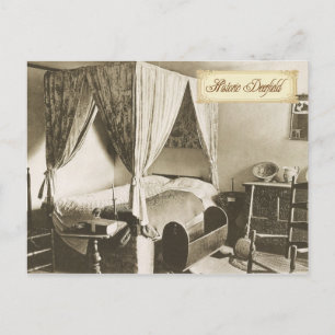 Cartão Postal Quarto Colonial em Historic Deerfield, MA