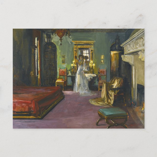 Cartão Postal Quarto de Mrs. Rosen | Sir John Lavery (Frente)