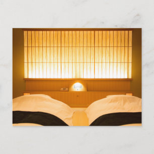 Cartão Postal Quarto de um Hotel Estilo Japonês
