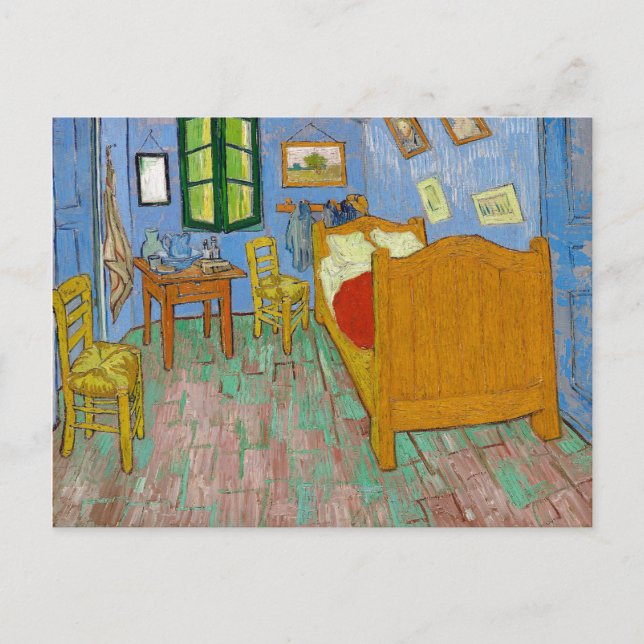 Cartão Postal Quarto de Van Gogh em Arles Pintura (Frente)