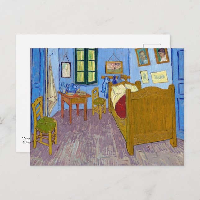 Cartão Postal Quarto de Vincent em Arles | Van Gogh | (Frente/Verso)