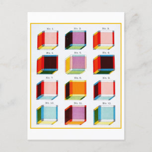 Cartão Postal Quarto Dimension Tesseracts Vintage