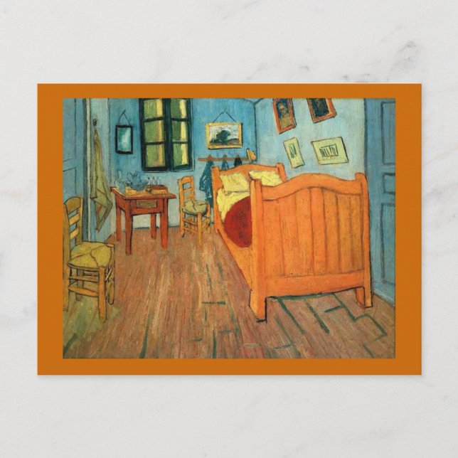 Cartão Postal Quarto em Arles por Vincent Van Gogh (Frente)