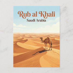 Cartão Postal Quarto Vazio Rub al Khali Arábia Saudita