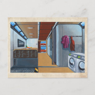 Cartão Postal Quartos Vivos do RocketLodge - Cartão-postal