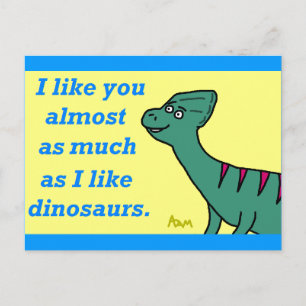Cartão postal "Quase Tanto Quanto Dinossauros"