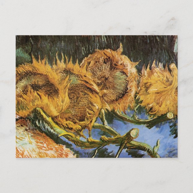 Cartão Postal Quatro Girassóis Cortados, Vincent van Gogh (Frente)