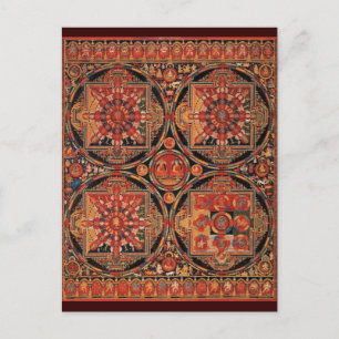 Cartão Postal Quatro Mandalas