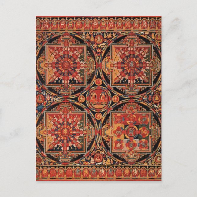 Cartão Postal Quatro Mandalas (Frente)