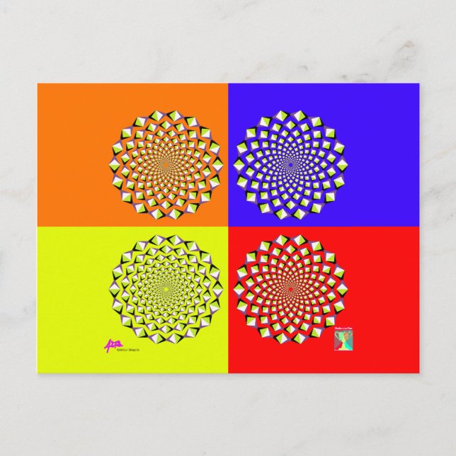 Cartão postal Quatro Quadrados (Frente)