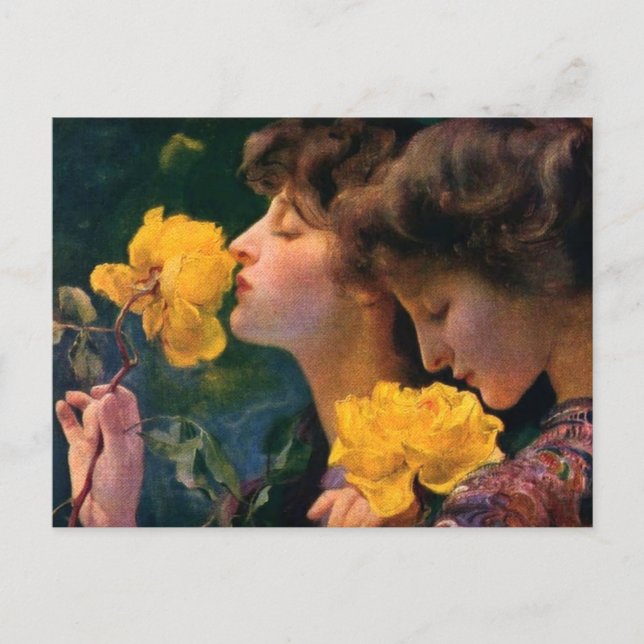 Cartão Postal Quatro Rosas de Franz Dvorak (Frente)
