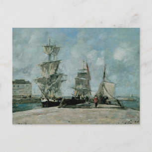 Cartão Postal Quay em Honfleur