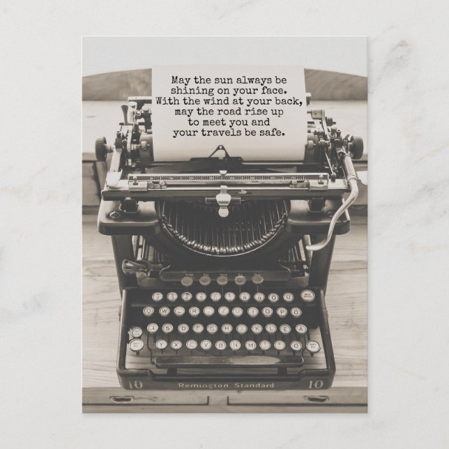 Cartão Postal Que a estrada suba para te conhecer - Viagens segu (Frente)