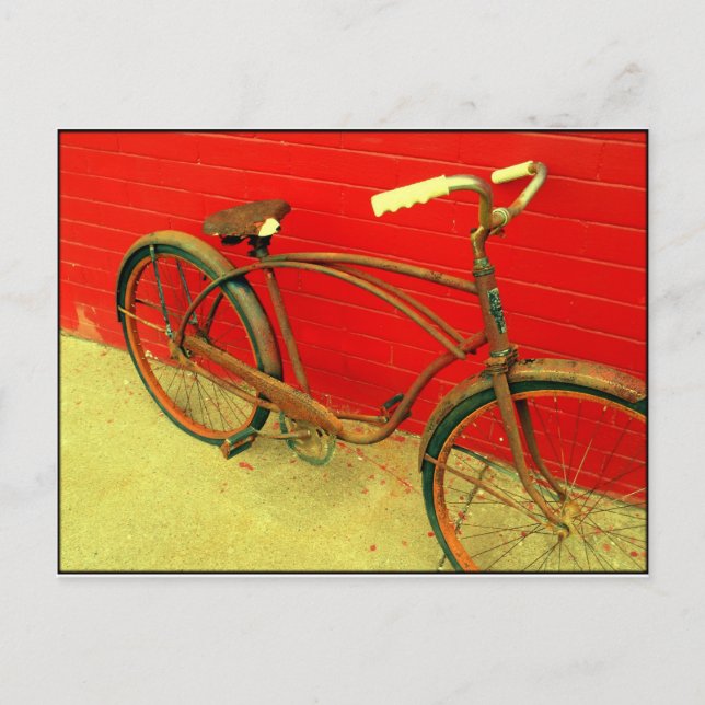 Cartão Postal Que Bicicleta é uma arte amada! (Frente)