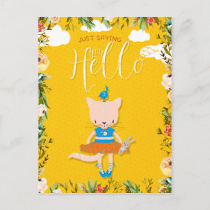 Cartão Postal Que Bonito Só Te Dizer Olá