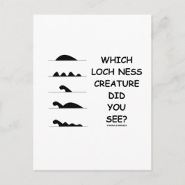 Cartão Postal Que Criatura De Loch Ness Você Viu?