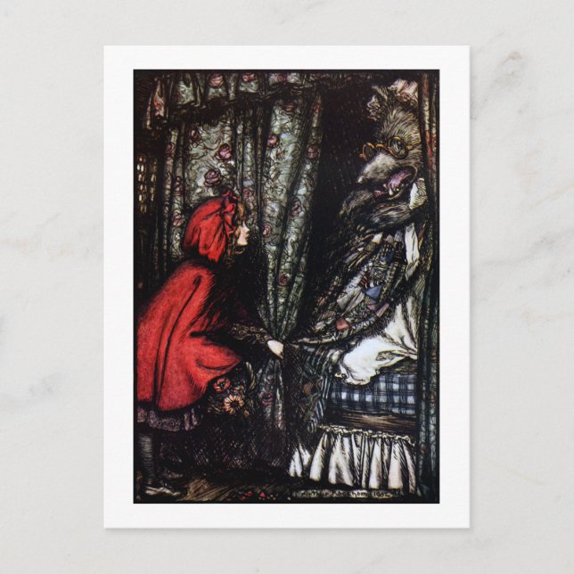 Cartão Postal Que dentes grandes você tem (Frente)