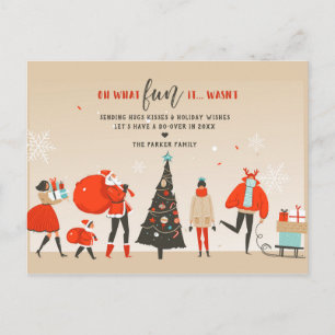 Cartão Postal Que divertido não foi Feriado de Natal Do-Over