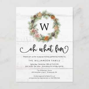 Cartão Postal Que festa de Natal divertida Festa de Natal da Mad