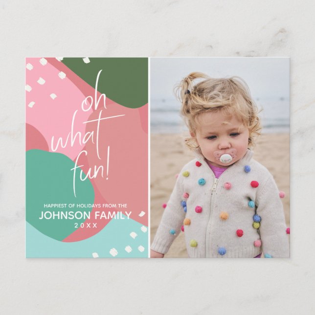 Cartão Postal Que Foto Colorida De Natal (Frente)